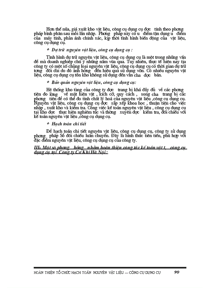 image for page Hoàn thiện tổ chức hạch toán Nguyên vật liệu Công cụ dụng cụ