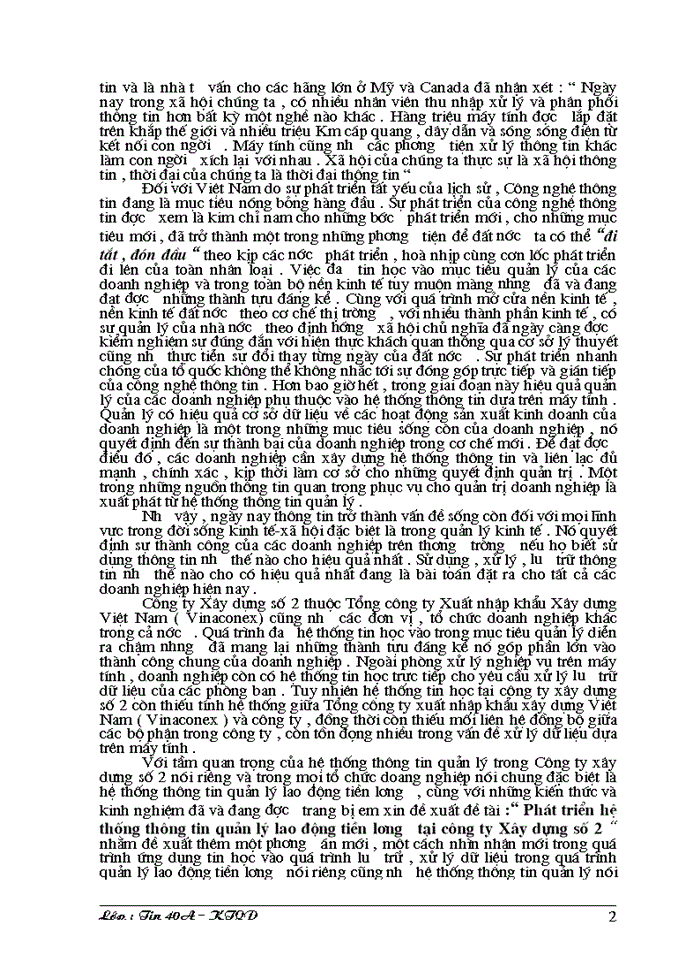 image for page THS Phát triển hệ thống thông tin quản lý lao động tiền lương tại Công ty Xây dựng số 2