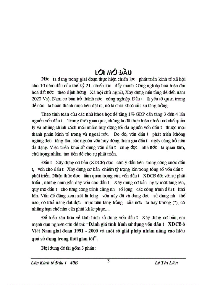 image for page THS Đánh giá tình hình sử dụng vốn đầu tư Xây dựngCB ở Việt Nam giai đoạn 1991 - 2000 và Một số Giải pháp nhằm nâng cao hiệu quả sử dụng trong thời gian tới