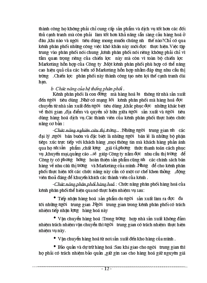 image for page THS Các Giải pháp hoàn thiện công tác tổ chức và quản lý hệ thống kênh phân phối sản phẩm của Công ty dệt may Hà Nội