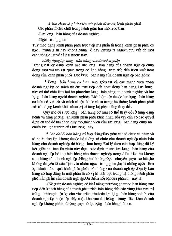 image for page THS Các Giải pháp hoàn thiện công tác tổ chức và quản lý hệ thống kênh phân phối sản phẩm của Công ty dệt may Hà Nội