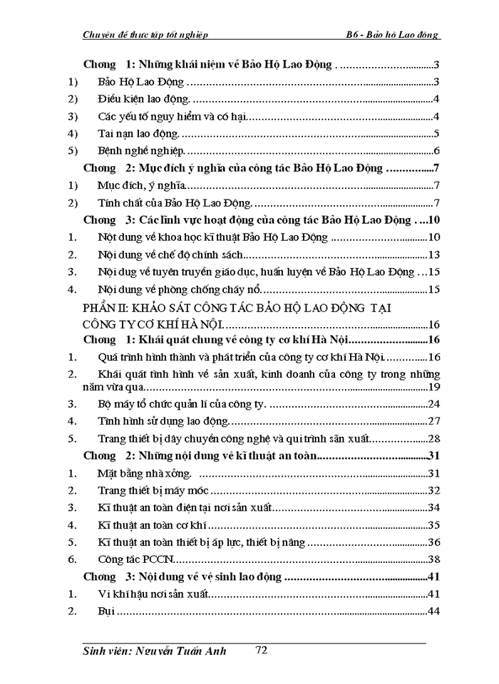 image for page Khảo sát công tác Bảo Hộ Lao Động tại Công ty cơ khí Hà Nội