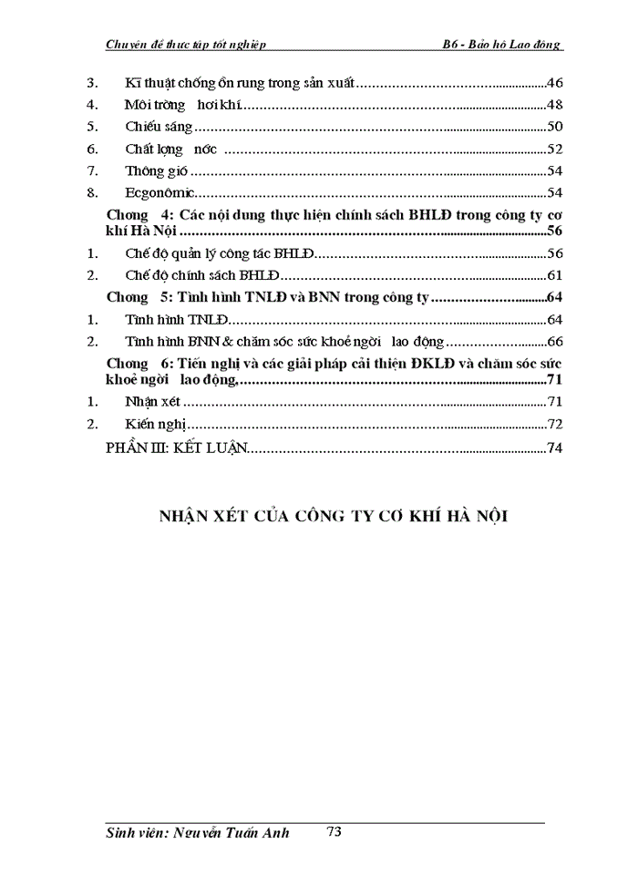 image for page Khảo sát công tác Bảo Hộ Lao Động tại Công ty cơ khí Hà Nội