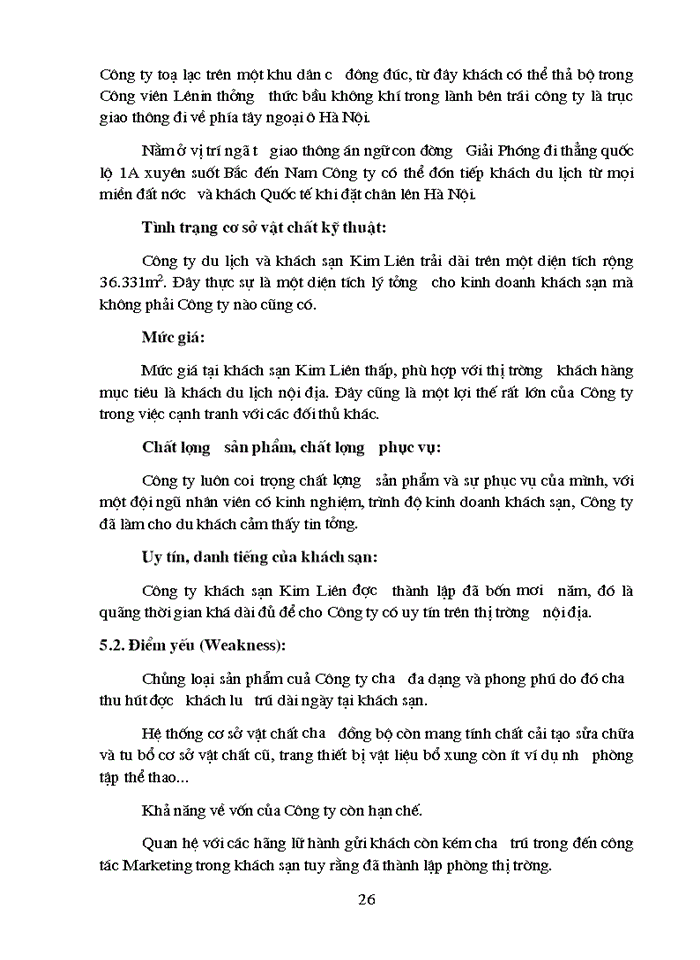 image for page Vận dụng Marketing - Mix trong hoạt động Kinh doanh của Công ty khách sạn du lịch Kim liên - Thực trạng và Một số kiến nghị