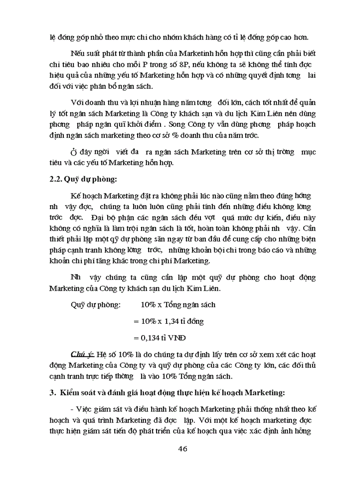 image for page Vận dụng Marketing - Mix trong hoạt động Kinh doanh của Công ty khách sạn du lịch Kim liên - Thực trạng và Một số kiến nghị