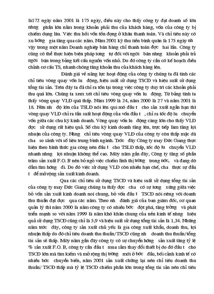 image for page Phân tích tài chính góp phần nâng cao hiệu quả hoạt động tài chính tại Công ty may Đức Giang
