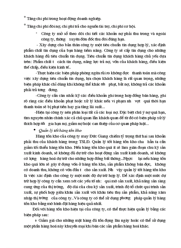 image for page Phân tích tài chính góp phần nâng cao hiệu quả hoạt động tài chính tại Công ty may Đức Giang