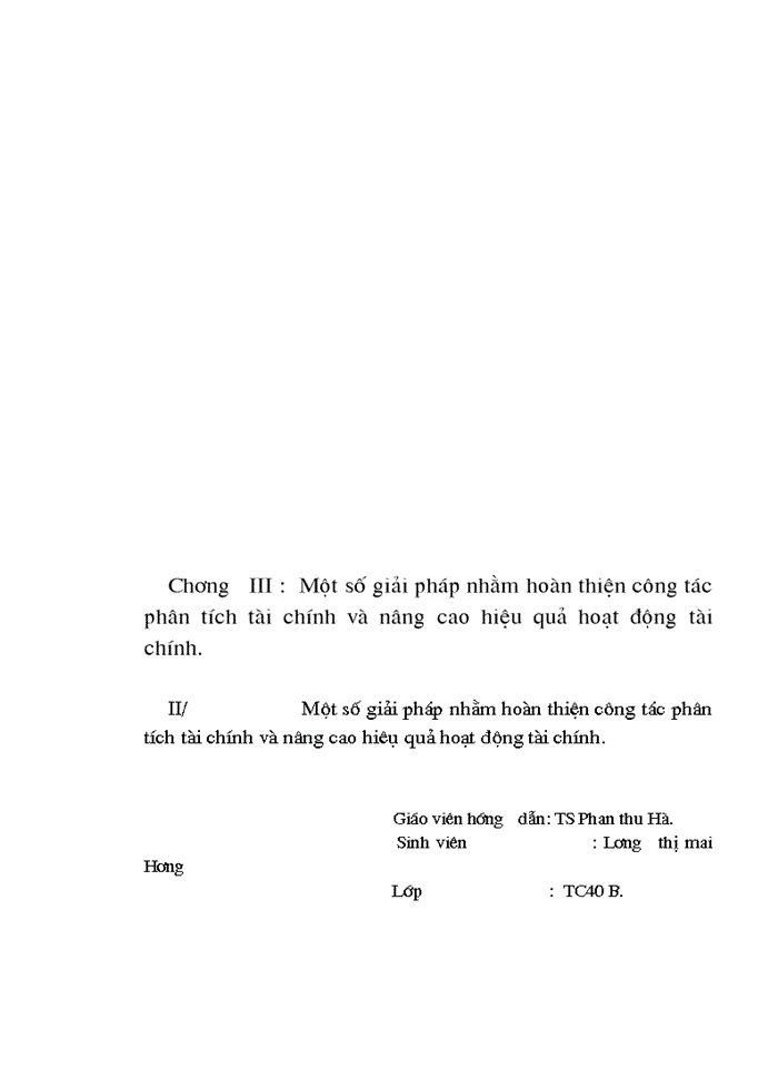 image for page Phân tích tài chính góp phần nâng cao hiệu quả hoạt động tài chính tại Công ty may Đức Giang