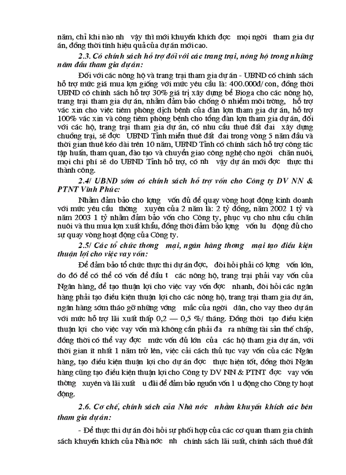 image for page Tổ chức thực thi dự án sản xuất giống và chăn nuôi lợn Xuất khẩu trong nông hộ giai đoạn 2002 - 2005 của Công ty dịch vụ và Phát triển Nông thôn Vĩnh Phúc