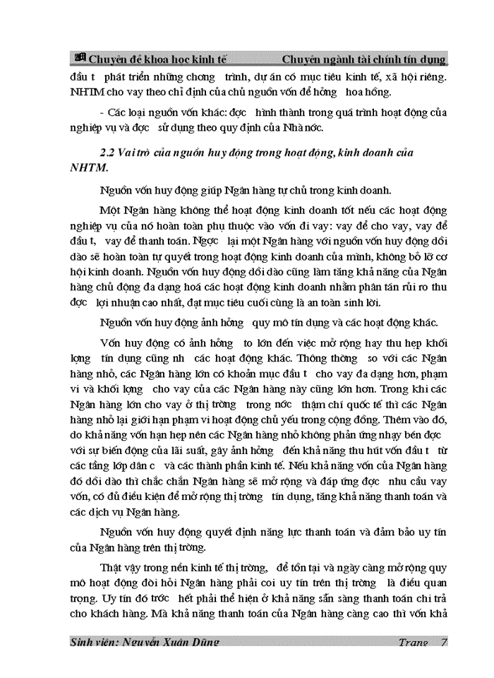 image for page Thực trạng công tác huy động vốn tại Ngân hàng Công thương Đống Đa