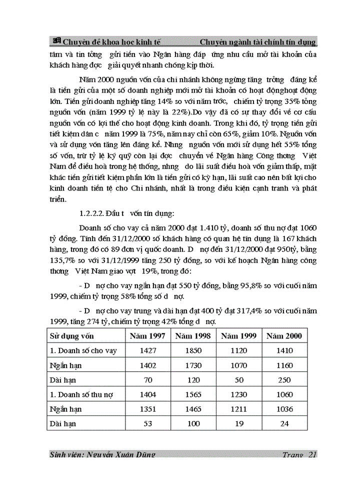 image for page Thực trạng công tác huy động vốn tại Ngân hàng Công thương Đống Đa