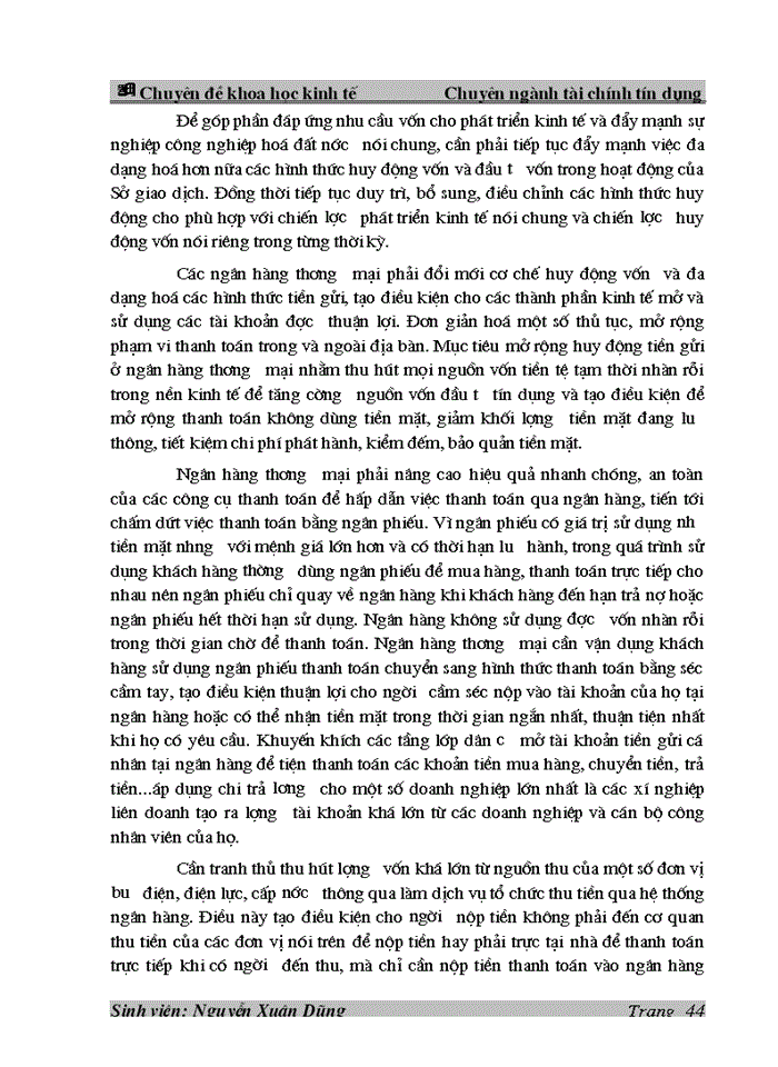 image for page Thực trạng công tác huy động vốn tại Ngân hàng Công thương Đống Đa