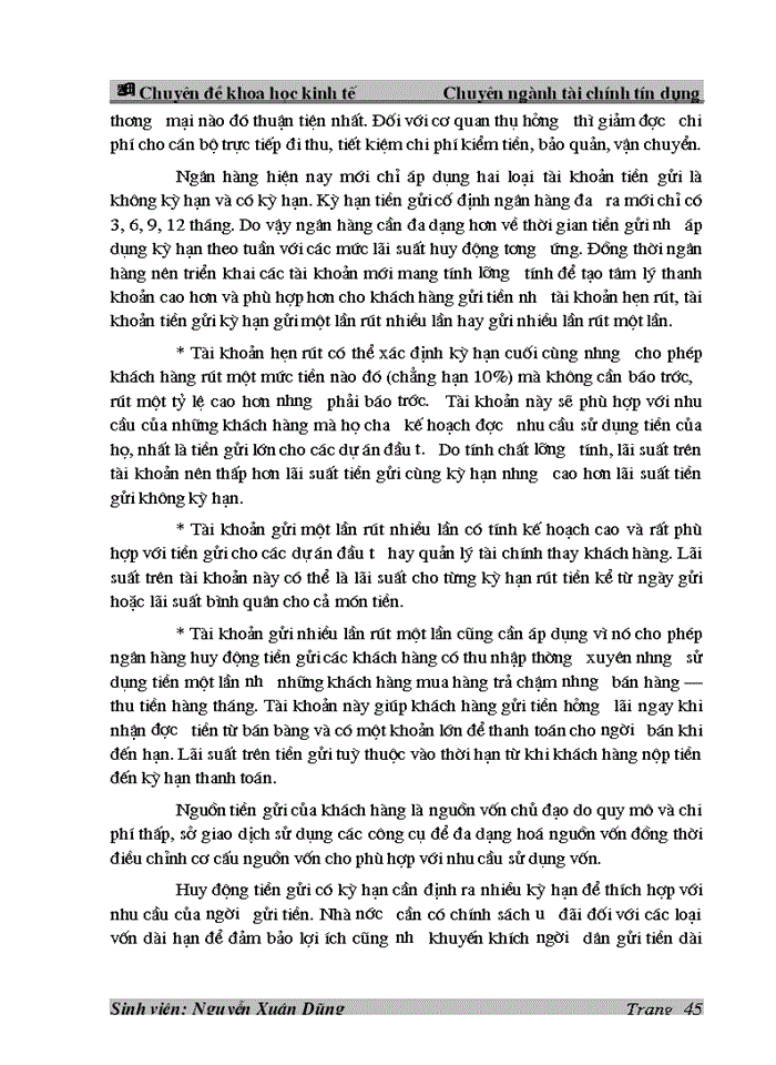 image for page Thực trạng công tác huy động vốn tại Ngân hàng Công thương Đống Đa