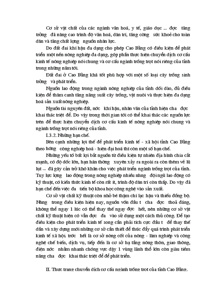 image for page Những biện pháp để chuyển dịch cơ cấu ngành trồng trọt của tỉnh Cao Bằng