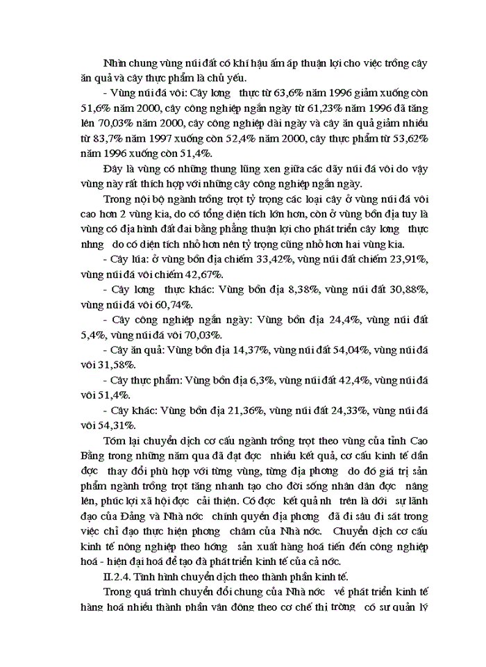 image for page Những biện pháp để chuyển dịch cơ cấu ngành trồng trọt của tỉnh Cao Bằng