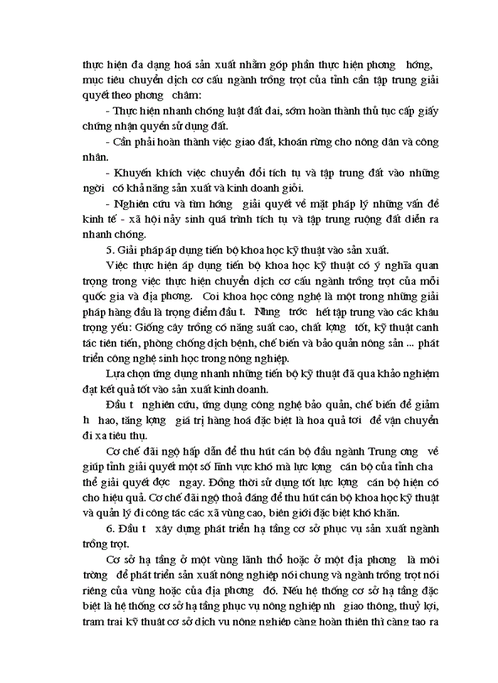 image for page Những biện pháp để chuyển dịch cơ cấu ngành trồng trọt của tỉnh Cao Bằng