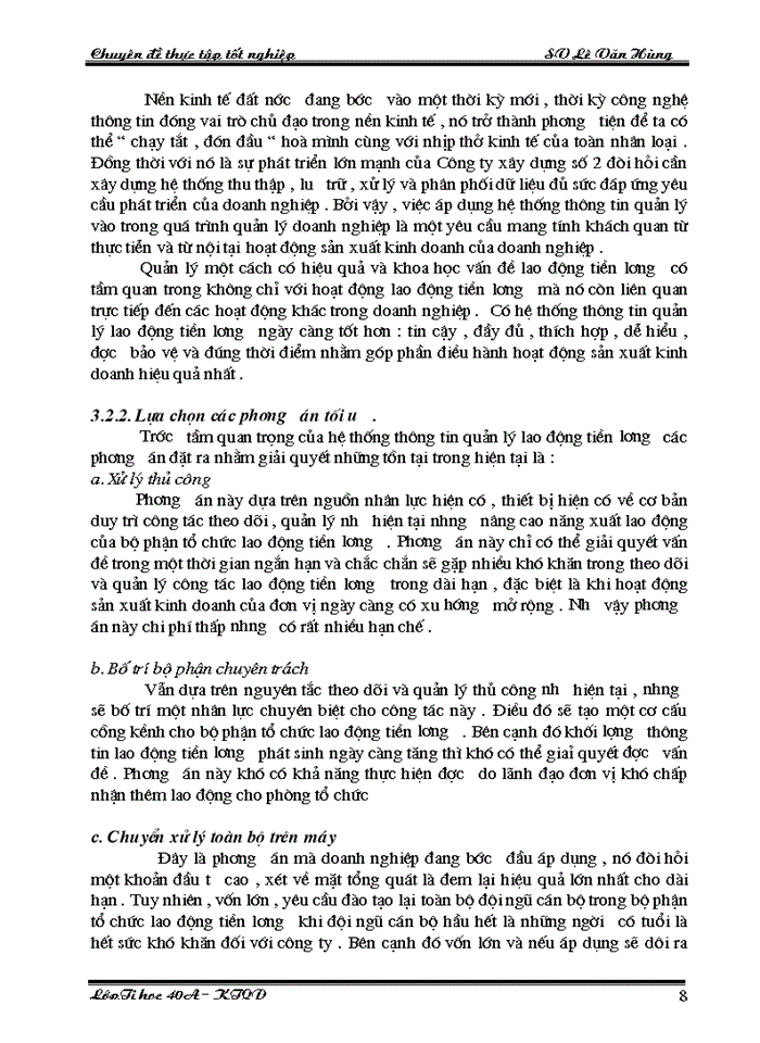 image for page Ứng dụng tin học trong công tác quản lý Lao động tiền lương tại Công ty Xây dựng số 2 Vinaconex