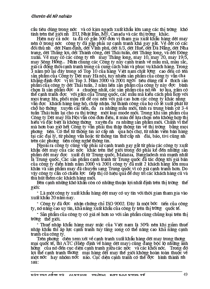 image for page Một số Giải pháp nhằm thúc đẩy hoạt động Kinh doanh Xuất khẩu của Công ty Dệt may Hà Nội
