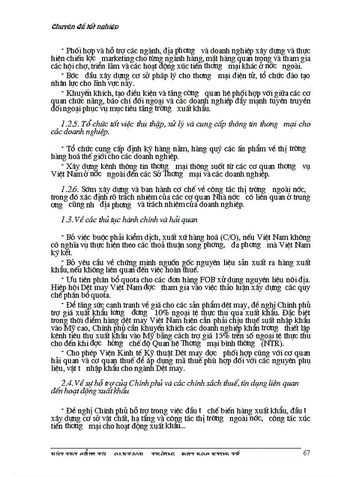 image for page Một số Giải pháp nhằm thúc đẩy hoạt động Kinh doanh Xuất khẩu của Công ty Dệt may Hà Nội