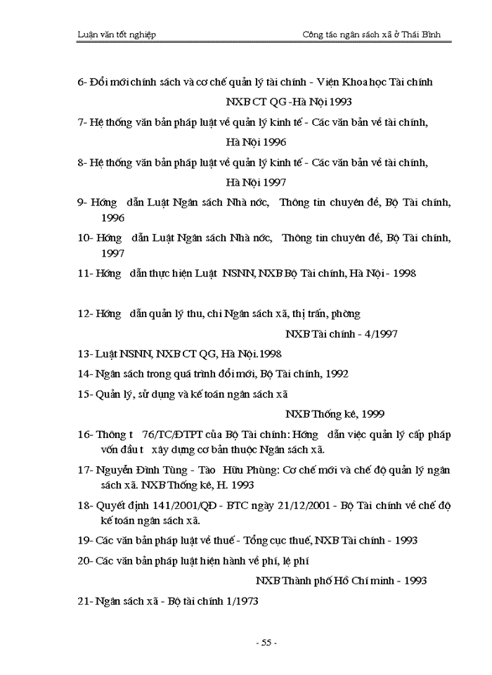 image for page Quản lý ngân sách trên địa bàn tỉnh ở Thái Bình - Thực trạng và Giải pháp