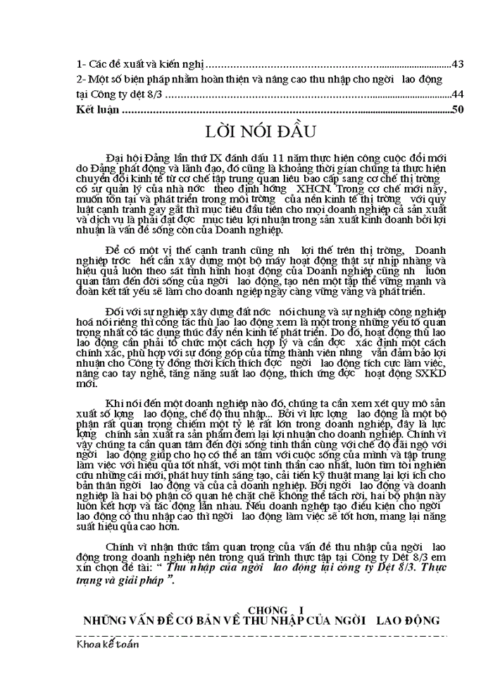 image for page Thu nhập của người lao động tại Công ty Dệt 8 3 Thực trạng và Giải pháp