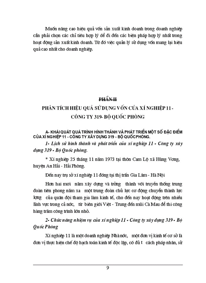 image for page Một số biện pháp nhằm nâng cao hiệu quả sử dụng vốn Sản xuất Kinh doanh của xí nghiệp 11 - Công ty Xây dựng 319- Bộ quốc phòng