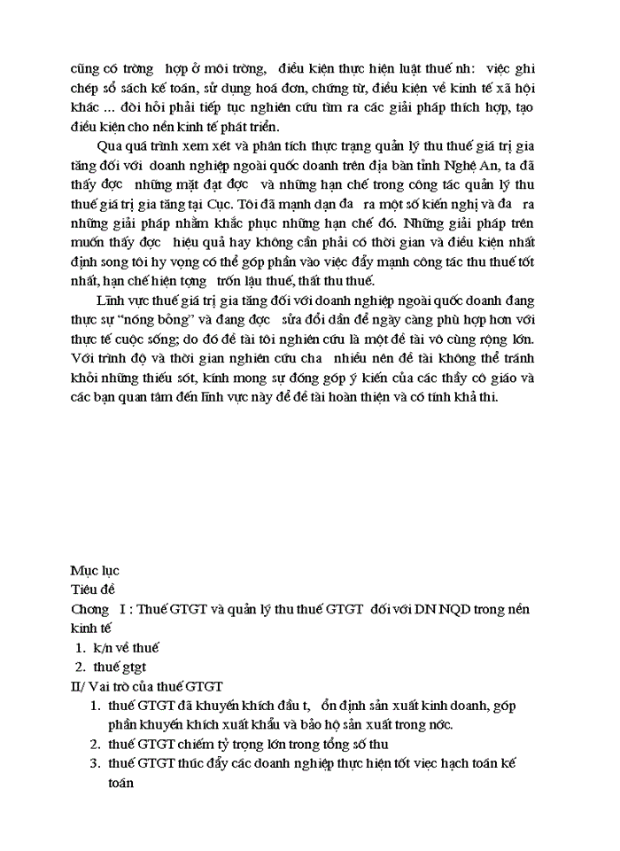 image for page Một số Giải pháp tăng cường quản lý thu thuế Giá trị gia tăng đối với Doanh nghiệp ngoài quốc doanh trên địa bàn tỉnh Nghệ An