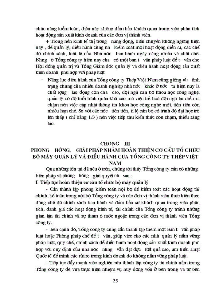 image for page Hoàn thiện một bước cơ cấu tổ chức bộ máy quản lý và điều hành của Tổng Công ty Thép Việt Nam
