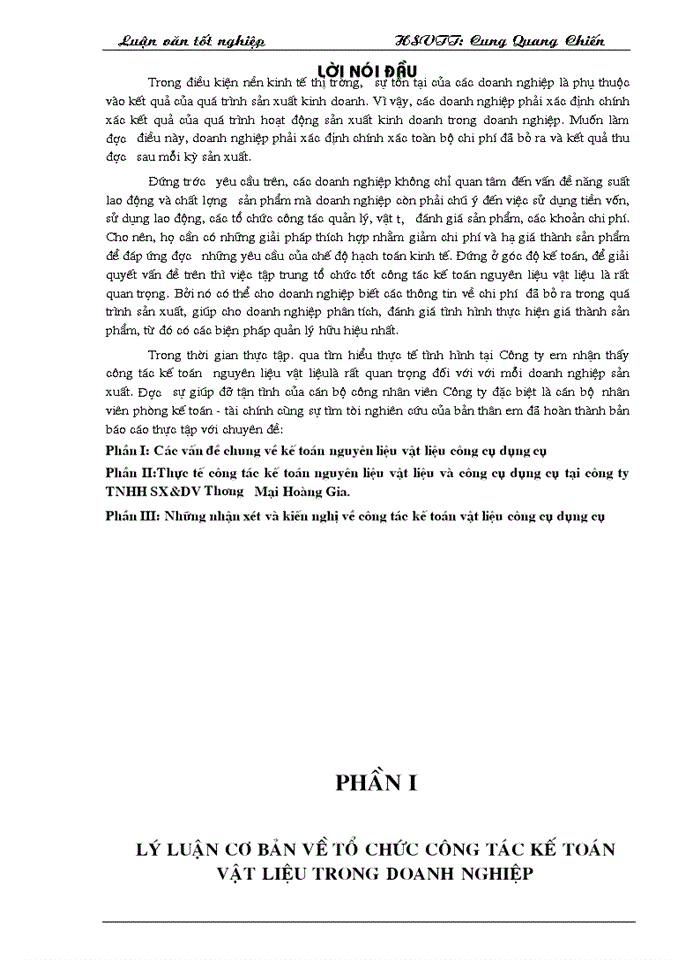 image for page Thực tế công tác Kế toán Nguyên liệu Vật liệu và Công cụ dụng cụ tại Công ty Trách nhiệm Hữu hạn SXvàdịch vụ Thương mại Hoàng Gia