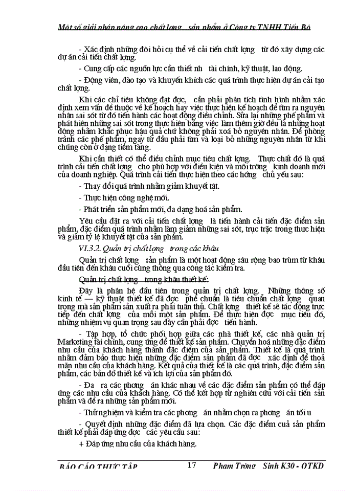 image for page Một số Giải pháp nâng cao chất lượng sản phẩm ở Công ty Trách nhiệm Hữu hạn Tiến Bộ