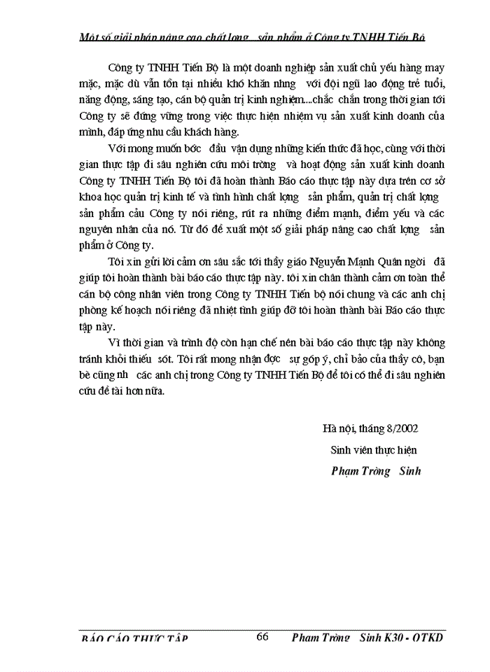 image for page Một số Giải pháp nâng cao chất lượng sản phẩm ở Công ty Trách nhiệm Hữu hạn Tiến Bộ