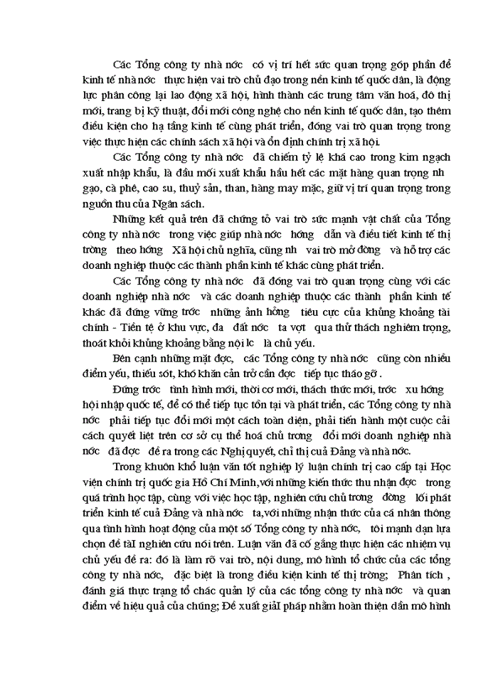 image for page Vai trò của Tổng Công ty nhà nước và Một số Giải pháp nâng cao hiệu quả hoạt động của các Tổng Công ty Nhà nước