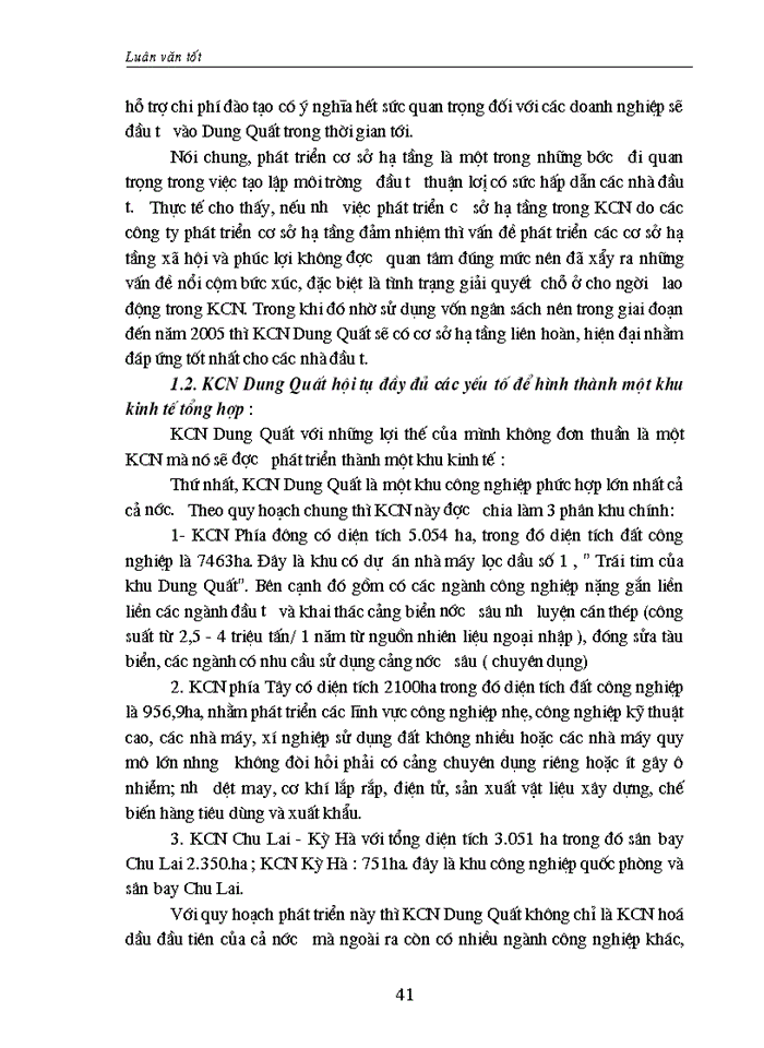 image for page Thực trạng và triển vọng thu hút đầu tư vào KCông nghiệp Dung Quất