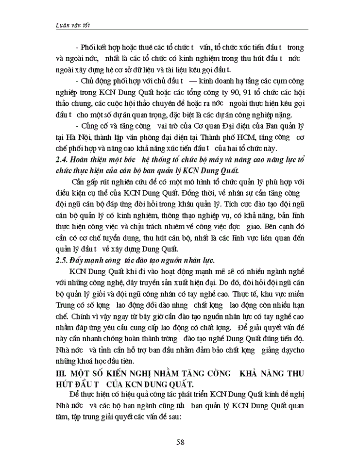 image for page Thực trạng và triển vọng thu hút đầu tư vào KCông nghiệp Dung Quất