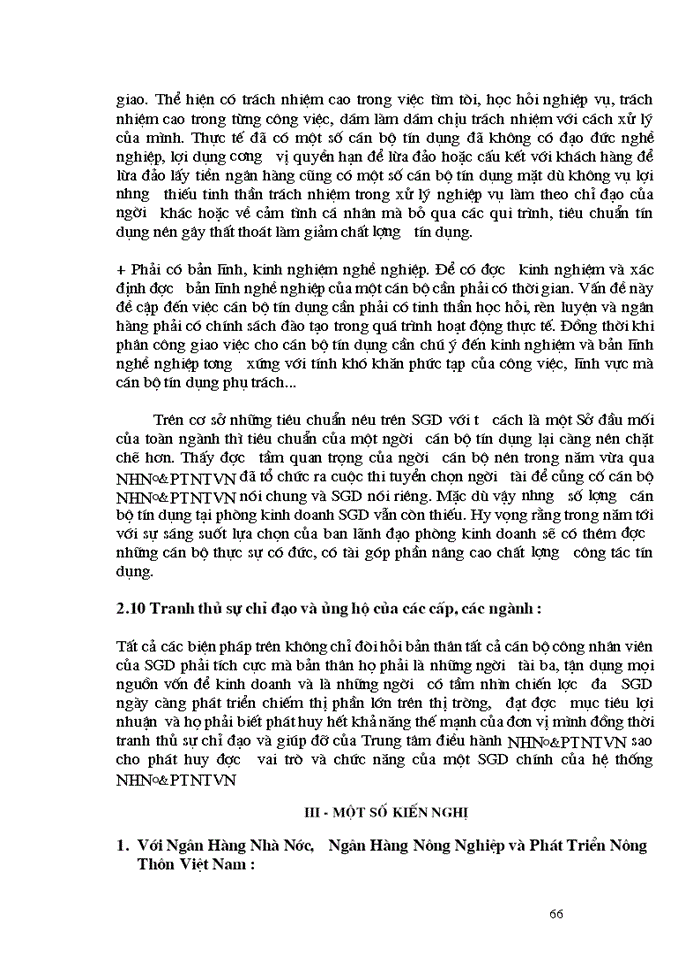 image for page Giải pháp nâng cao chất lượng tín dụng tại Sở Giao Dịch - Ngân Hàng Nông Nghiệp và Phát Triển Nông Thôn Việt Nam