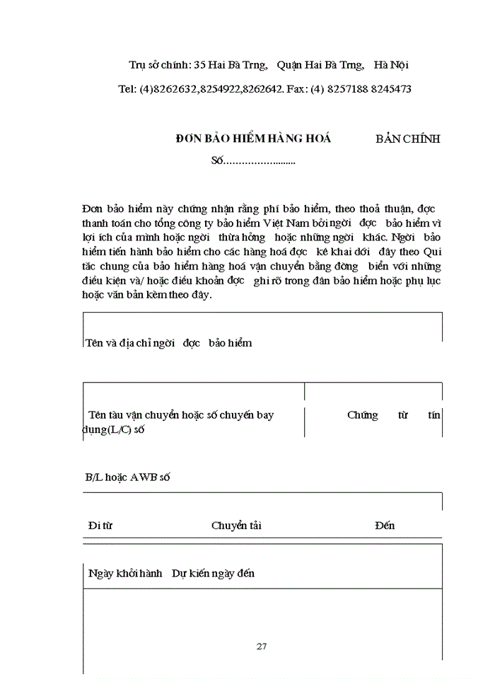 image for page Bảo hiểm hàng hoá Xuất nhập khẩu vận chuyển bằng đường biển ở Việt Nam