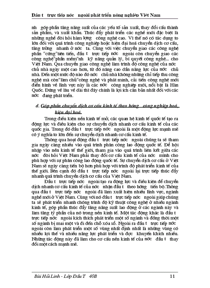 image for page Đầu tư trực tiếp nước ngoài phát triển nghành nông nghiệp Việt Nam thực trạng và giải pháp