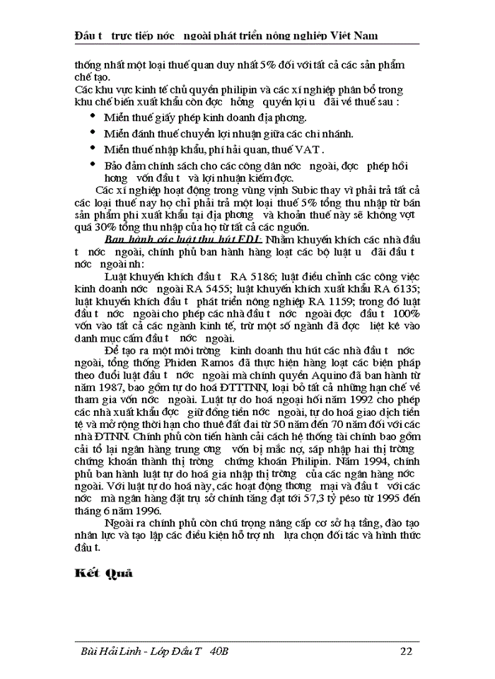 image for page Đầu tư trực tiếp nước ngoài phát triển nghành nông nghiệp Việt Nam thực trạng và giải pháp