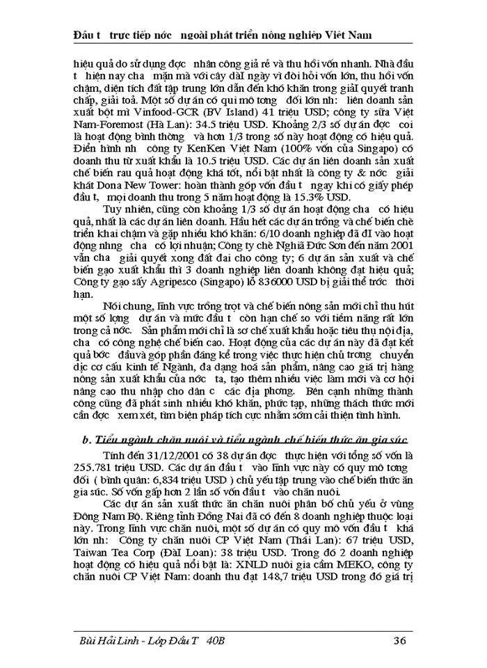 image for page Đầu tư trực tiếp nước ngoài phát triển nghành nông nghiệp Việt Nam thực trạng và giải pháp