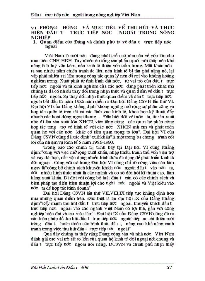 image for page Đầu tư trực tiếp nước ngoài phát triển nghành nông nghiệp Việt Nam thực trạng và giải pháp