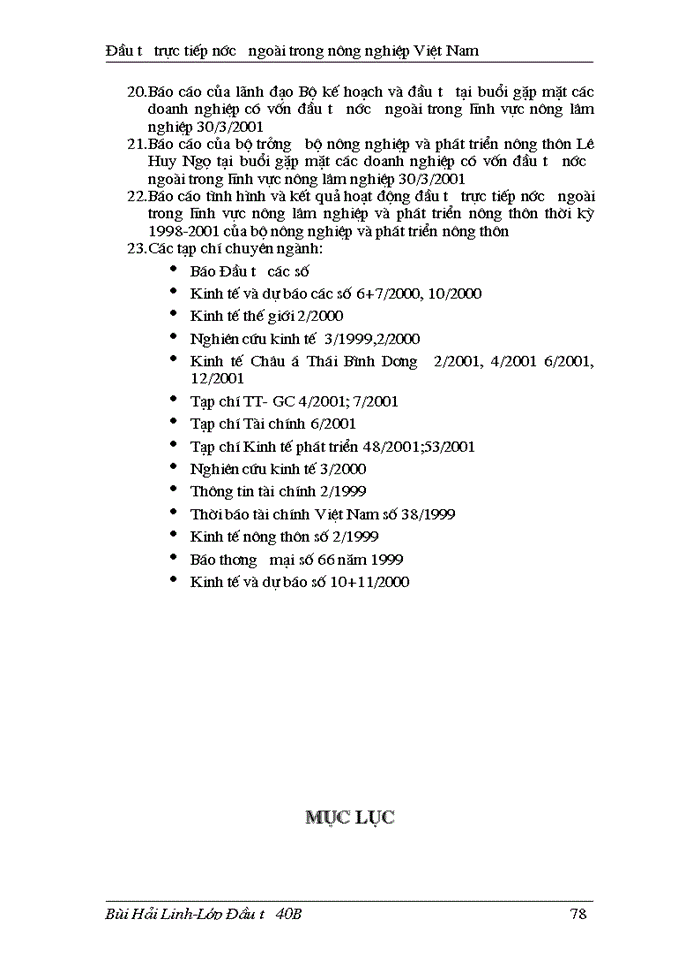 image for page Đầu tư trực tiếp nước ngoài phát triển nghành nông nghiệp Việt Nam thực trạng và giải pháp