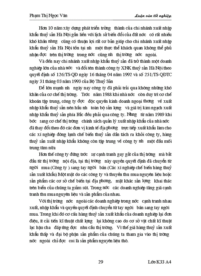image for page Phân tích tình hình hoạt động của Công ty xuất nhập khẩu thuỷ sản Hà Nội trong thời gian qua