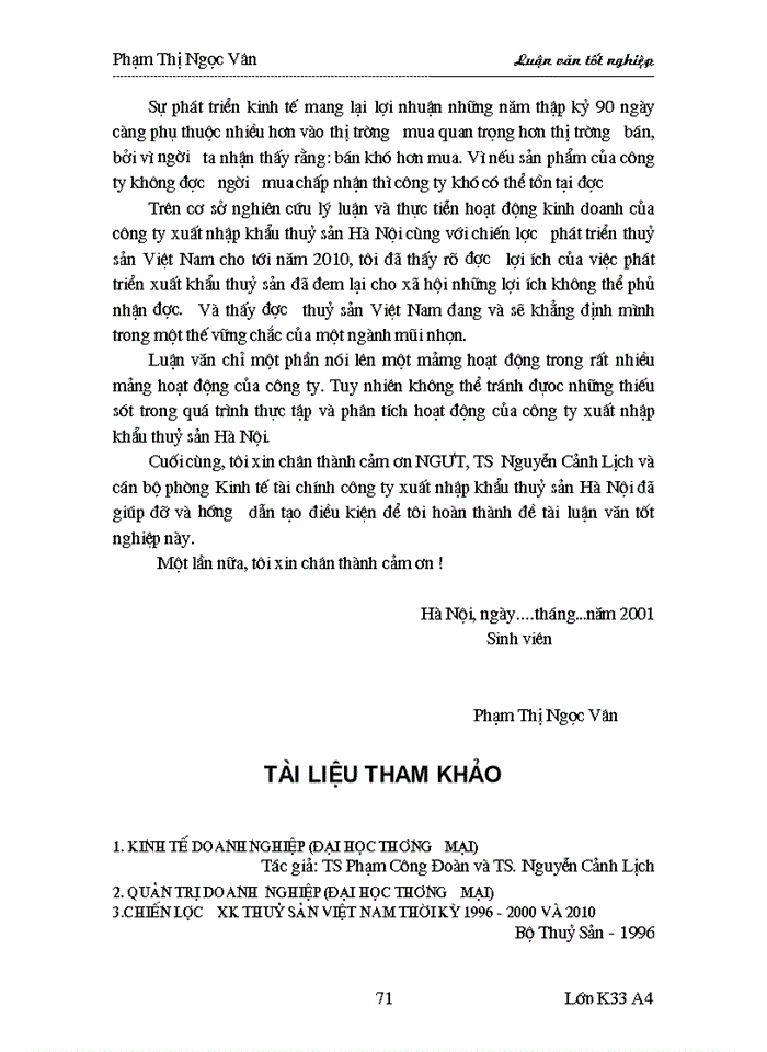 image for page Phân tích tình hình hoạt động của Công ty xuất nhập khẩu thuỷ sản Hà Nội trong thời gian qua