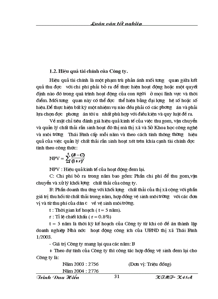 image for page Bước đầu nghiên cứu mô hình thu gom vận chuyển và quản lý chất thải rắn sinh hoạt của Công ty Thị Chính thị xã Thái Bình