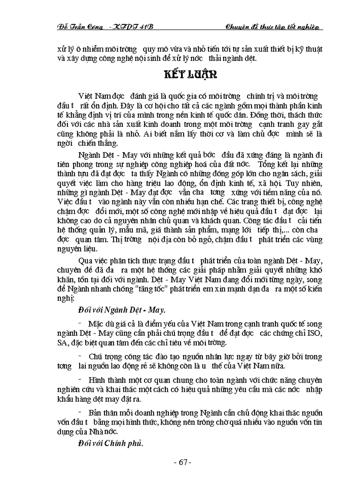 image for page Định hướng chiến lược đầu tư phát triển ngành Dệt - May Việt Nam đến năm 2010