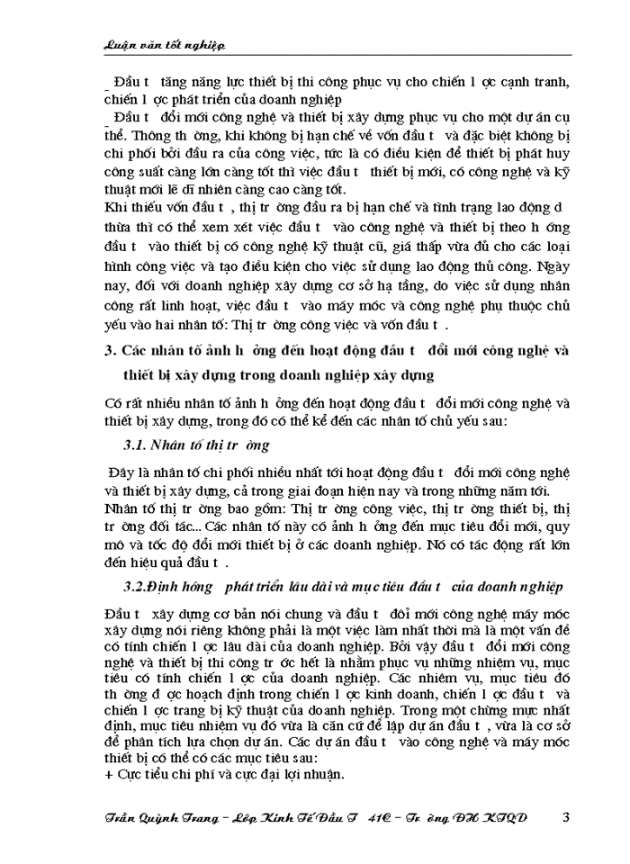 image for page Thực trạng công tác lập và quản lý dự án đầu tư đổi mới công nghệ và thiết bị Xây dựng tại Công ty Tư vấn Đầu tư Xây dựng GIAO THôNG CôNG CHíNH Hà Nội