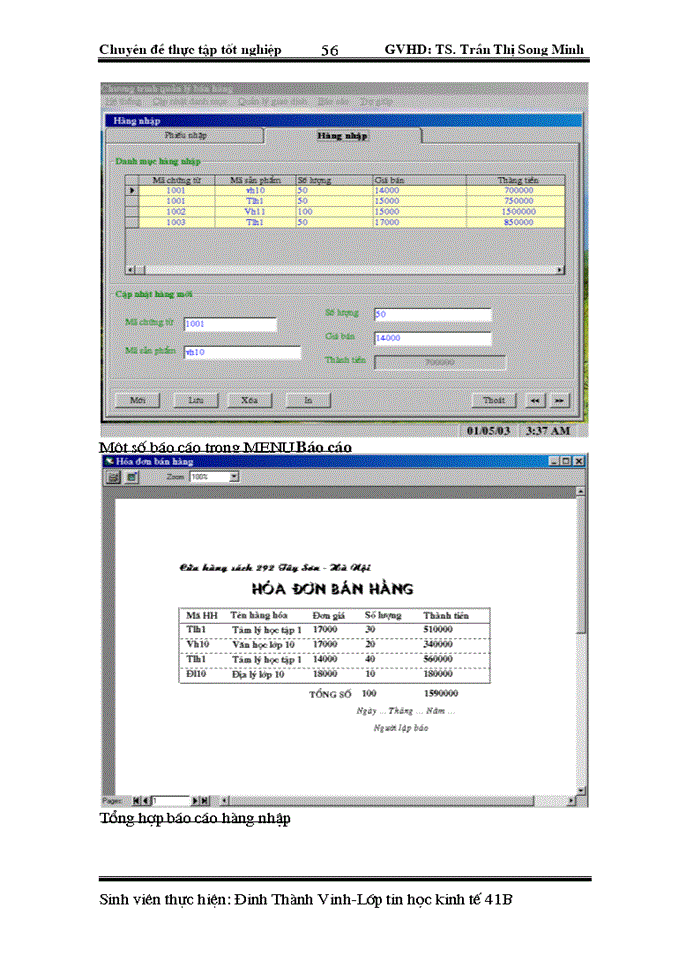image for page Xây dựng chương trình quản lý bán hàng tại cửa hàng sách 292Tây Sơn- Hà Nội