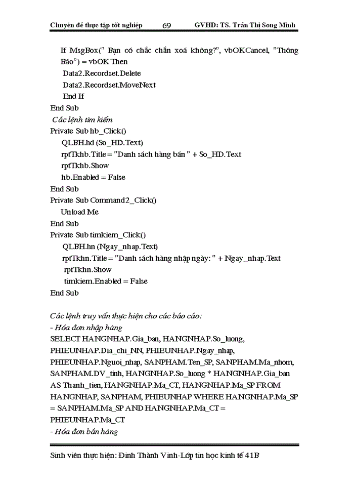 image for page Xây dựng chương trình quản lý bán hàng tại cửa hàng sách 292Tây Sơn- Hà Nội