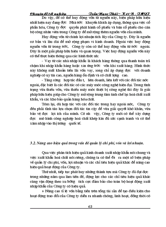 image for page Thực trạng và Giải pháp đẩy mạnh Kinh doanh Xuất khẩu tại Công ty hoá chất Bộ Thương mại