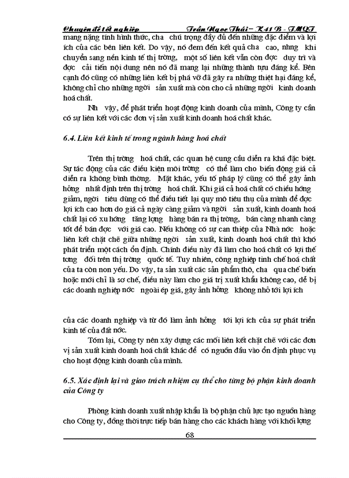 image for page Thực trạng và Giải pháp đẩy mạnh Kinh doanh Xuất khẩu tại Công ty hoá chất Bộ Thương mại